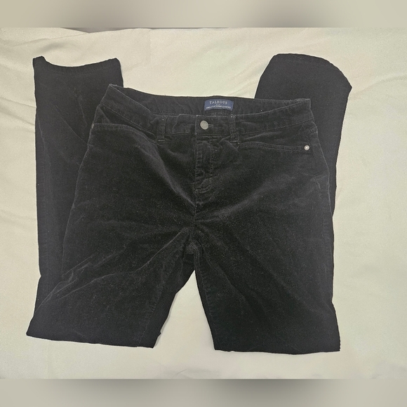 Talbots Black Corduroy Simply Flattering  Straight Leg Pants! - Picture 2 of 7